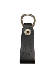 画像：キーホルダー/レザー/BLK/無地/メンズ