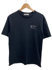 画像：Tシャツ/2/コットン/BLK/無地//