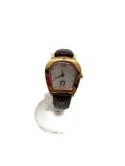 画像：腕時計/デジタル/レザー/WHT/BRW