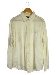 画像：長袖シャツ/L/コットン/IVO/ストライプ