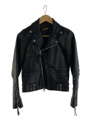 画像：シングルライダースジャケット/M/レザー/BLK