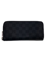 画像：ジッピー・ウォレット・ヴェルティカル_ダミエ・グラフィット/PVC/BLK/メンズ