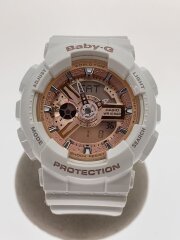 画像：クォーツ腕時計・Baby-G/デジアナ/WHT