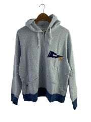 画像：ジップパーカー/XL/コットン/BLU/24RTC-0204