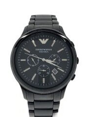 画像：手巻腕時計/アナログ/ステンレス/BLK/BLK/SS/AR-1474