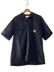 画像：半袖シャツ/M/ポリエステル/BLK/無地/I035232//