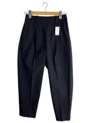 画像：SUMMER WOOL POPLIN TROUSERS/1/ウール/BLK/578-5243201//