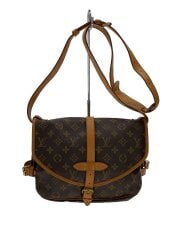 画像：1)ソミュール30_モノグラム・キャンバス/PVC/BRW