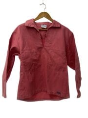 画像：80s/フィッシャーマンシャツ/ボタン欠品/長袖シャツ/38/コットン/PNK