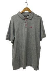 画像：ポロシャツ/XL/コットン/GRY