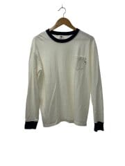 画像：TRIM　L/S TEE長袖Tシャツ/L/コットン/WHT/24RTC-0303
