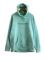 画像：パーカー/2XL/コットン/BLU/プリント/全体的に使用感有//