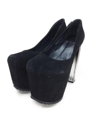 Unif ユニフ クリアヒールパンプス Blk セカンドストリート