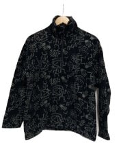 画像：USA製/EMS/トップス/M/ポリエステル/BLK/総柄