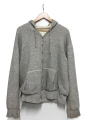 画像：60s/THE KING SIZE/ダブルフェイス/片爪BEST/裏地サーマル/コットン/GRY/無地