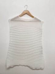 画像：ジャバラノースリーブチュニック/--/ポリエステル/WHT/MI63FH221