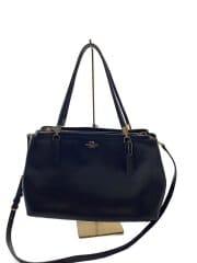 画像：ショルダーバッグ_オールレザー/レザー/NVY