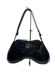 画像：PLAY SHOULDER/ハンドバッグ/PVC/BLK/無地/X09100