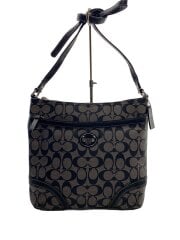 画像：ショルダーバッグ_シグネチャー_総柄/キャンバス/BLK/総柄