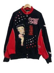 画像：レーシングジャケット/XXL/コットン/BLK