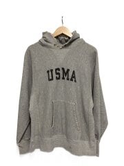 画像：80s/REVERSE WEAVE/USMA/リブ部分ダメージ/パーカー/L/コットン/GRY