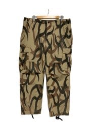 画像：90s/COMBAT CLOTH/トライバルカモ/ボトム/35/ポリエステル/KHK/カモフラ