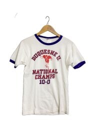 画像：70s/バータグ/Tシャツ/M/コットン/WHT/プリント