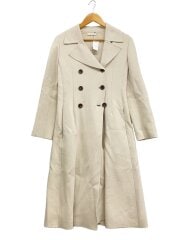 画像：ニットロングコート/40/ウール/CRM/M5B03-455-40