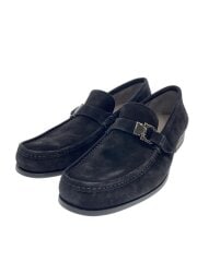 画像：ローファー/US8.5/BLK/スウェード/054614