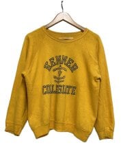 画像：推定70s/KENNER COLLEGIATE/スウェット/イエロー