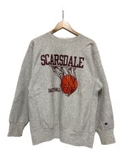 画像：90s/刺繍タグ/SCARSDALE/汚れ有/スウェット/XL/コットン/GRY