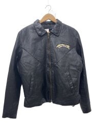 画像：Diamond plate/レザージャケット・ブルゾン/L/ポリエステル/BLK