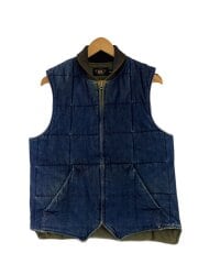 画像：ダウンベスト/M/コットン/IDG/無地/782504617001/内側破れ