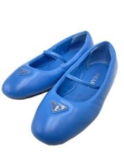 画像：つま先擦れ有/25AW/バレエシューズ/フラットパンプス/37/BLU
