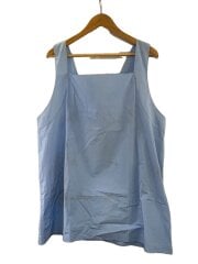 画像：26ss/Printed Cotton Top/汚れ加工/トップス/L/コットン/BLU