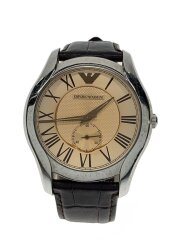 画像：クォーツ腕時計/アナログ/レザー/GLD/BRW/SS/AR-9110M