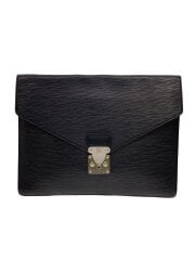 画像：ポルト・ドキュマン・セナトゥール_エピ/レザー/BLK/無地