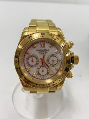 画像：腕時計/アナログ/WHT/GLD/VD005