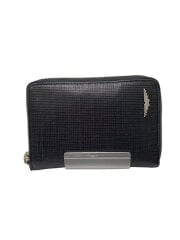 画像：2つ折り財布/レザー/BLK/メンズ