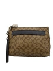 画像：クラッチバッグ_シグネチャー/PVC/BRW/総柄