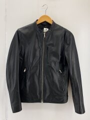画像：シングルライダースジャケット/M/羊革/BLK