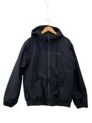 画像：裏地フリース素材/ブルゾン/L/ポリエステル/BLK/222XM4292