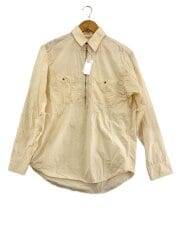 画像：長袖シャツ_NT3751N/S/コットン/CRM/無地