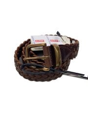 画像：ベルト/レザー/BRW/無地/メンズ