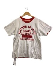 画像：Tシャツ/L/コットン/CRM/無地//