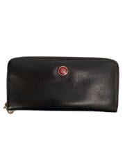 画像：長財布/レザー/BLK/無地/レディース