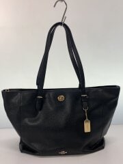 画像：トートバッグ_オールレザー/レザー/BLK//