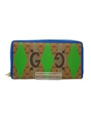 画像：GGランバスジップアラウンドウォレット/ジャンボG/長財布/PVC/ベージュ/673003