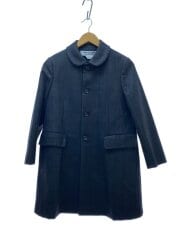 画像：19AW/AD2019/クラシックラウンドカラーロングジャケット/S/ウール/ブラック/RD-J006