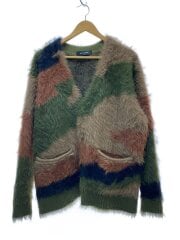 画像：23AW/CAMO CARDIGAN/L/ナイロン/グリーン/総柄